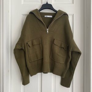 Zara Quarter Zip Sweater